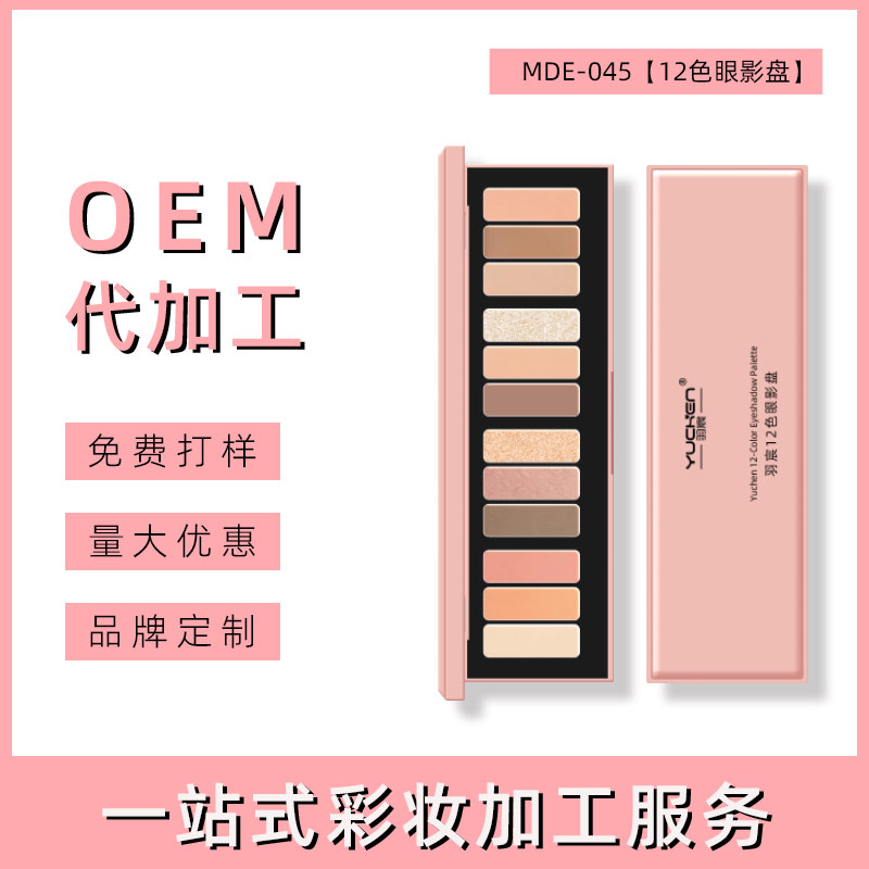 义乌12色眼影盘OEM